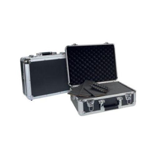 Dörr Aluminum Case Titan 38 alukoffer előmetszett szivacsbetéttel és elválasztókkal, titánszürke (D485110)