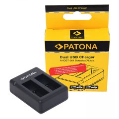   PATONA USB Dual töltő - GoPro Hero 9 Hero 10 Hero 11 AHDBT901 ADBAT001 ADDBD-211 inkl. Micro-USB kábellel (9885)