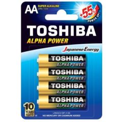   TOSHIBA elem LR6GCH BP-4 ALPHA POWER Alkaline AA (4db/csomag)