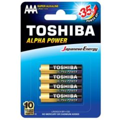   TOSHIBA elem LR03GCH BP-4 ALPHA POWER Alkaline AAA (4db/csomag)