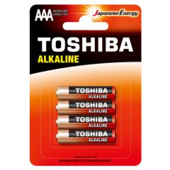   TOSHIBA elem LR03GCA BP-4C Alkaline AAA tartós, 1,5V (4db/csomag)