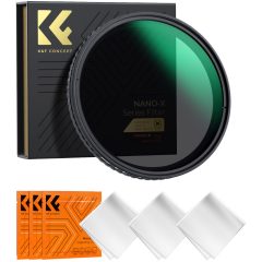   K&F Concept NANO-X, VARIO ND 2-32 szűrő, W/O Black cross, vízlep., karcálló, +3db törlőkendő, 62mm (KF-01-1801V1)