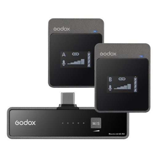 Godox MoveLink UC2 USB-C Wireless Mikrofon Tablethez Mobiltelefonhoz (Vezeték nélküli - USB-C)