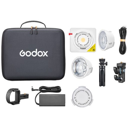 Godox ML100 BI KIT 1 LED Lámpa (Bi-Color) - 36° Lens & Power Bank tartó Szett