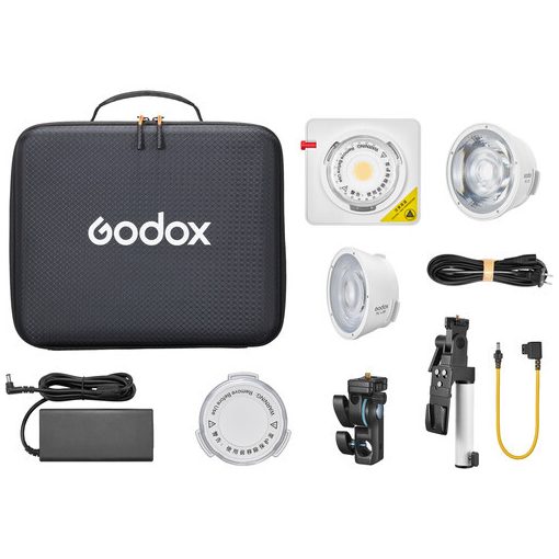 Godox ML100 BI KIT 2 LED Lámpa (Bi-Color) - 36° Lens & V-Mount Markolat Szett