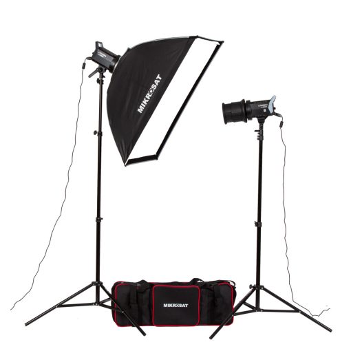 Godox LA150Bi Dupla LED Lámpa Szett - softbox - spot szűkítő - hordtáskában