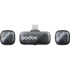   Godox Cube-S LT 2csatornás Wireless - Vezeték nélküli Mikrofon Lightning csatlakozás, IOS mobilokhoz (2.4 GHz)