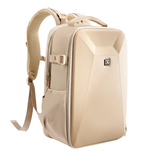 K&F Concept hardshell professzionális kamera hátizsák, 22L, 15.6 laptop zseb, bézs (KF-13-134V1)