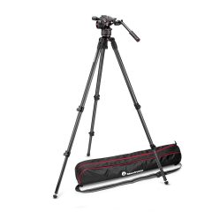   Manfrotto Nitrotech N8 video fej + 535 karbon állvány, single láb (MVKN8C)